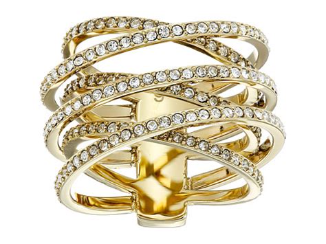 Michael kors pave crisscross ring + FREE SHIPPING 